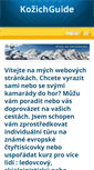 Mobile Screenshot of kozichguide.cz